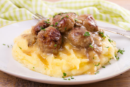 Marsala Meatballs & Mashed Potatoes - NEW