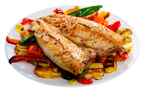 Mahi-Mahi with Sweet Peppers and Veggies