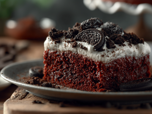 Oreo Cookie Cake Slice - Sweet Saturday