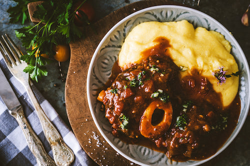 Beef Osso Buco in Amarone Wine Sauce