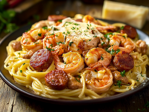 Pastalaya Chicken, Shrimp, Sausage