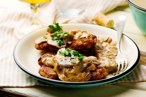 Pork Chops Marsala, Garlic Butter Mashed Potatoes
