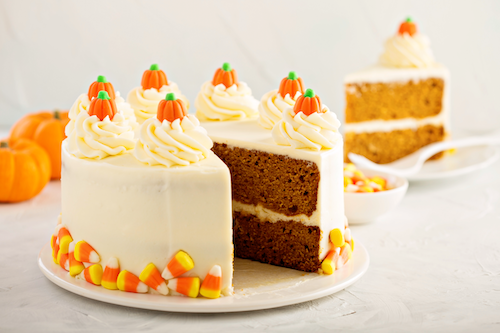 Pumpkin Cinnamon Butter Cake Slice - Sweet Saturday