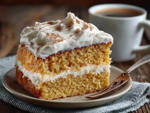 Pumpkin Latte Buttercream Cake