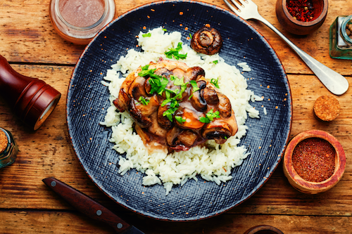SS - Portabella Mushroom Chicken Over Rice