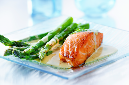 SS - Salmon, Rice Pilaf, Asparagus