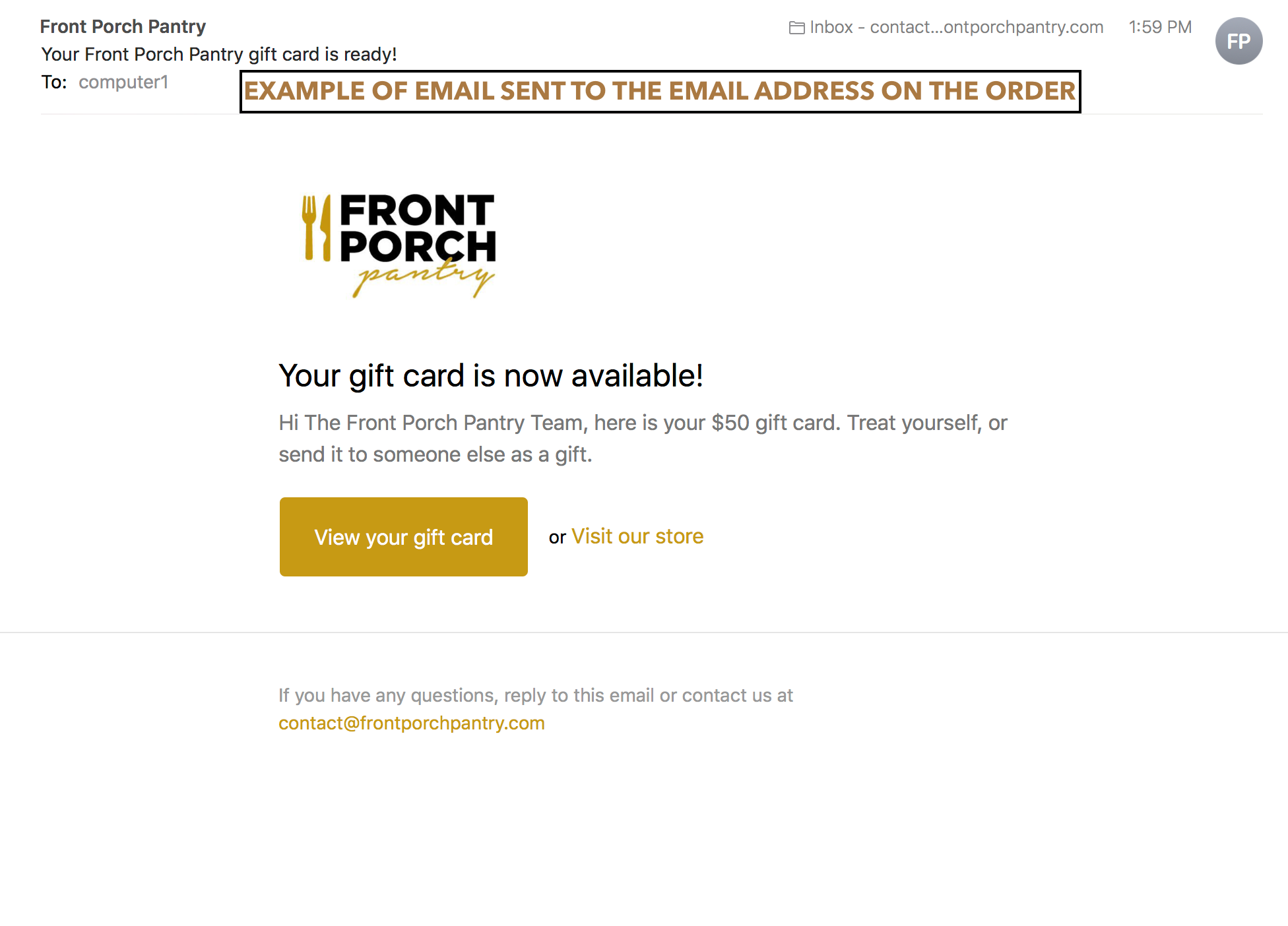 GIFT CARD