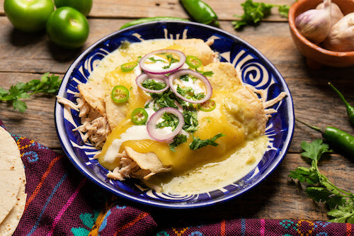 Salsa de Crema Tomatillo Enchiladas - NEW