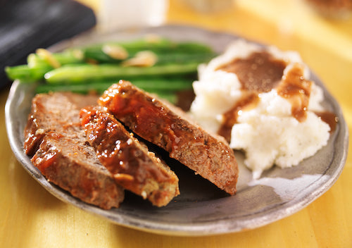 Savory Southern Meatloaf, Mashed Potatoes, Green Beans Almondine - NEW