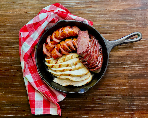 Lower Carb - Texas BBQ Platter with Veggies