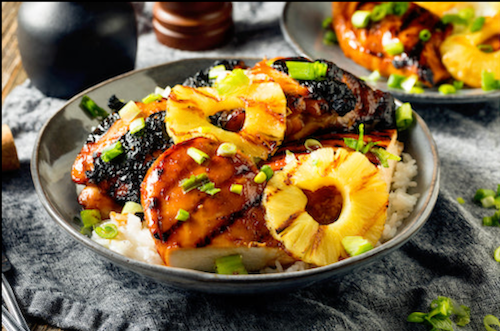 Lower Carb - Aloha Huli Chicken with Veggies