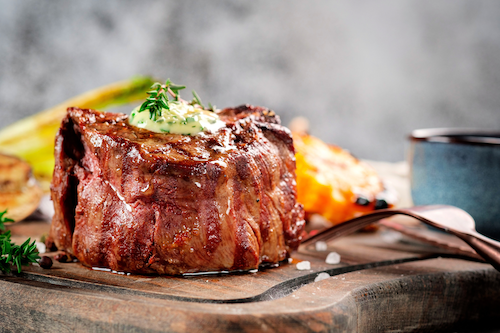 Steakhouse Filet Mignon, Loaded Potato, Hollandaise Asparagus
