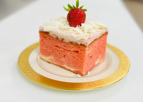 Strawberry Surprise Cake Slice - Tuesday Treat
