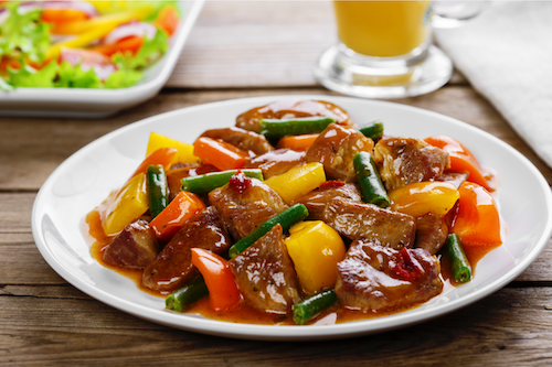 Sunday Supper Beef Tips, Rice, Caramelized Onions - NEW