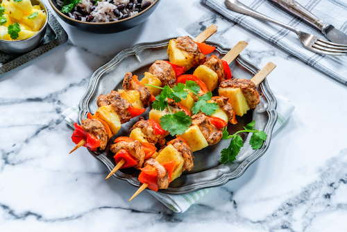 Sweet Pineapple Chicken, Coconut Rice