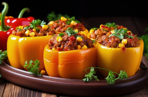 Beefy Taco Stuffed Peppers