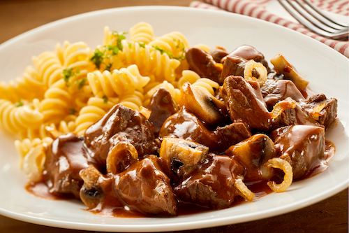 SS - Tender Steak, Butter Pasta, Mushroom Gravy - New