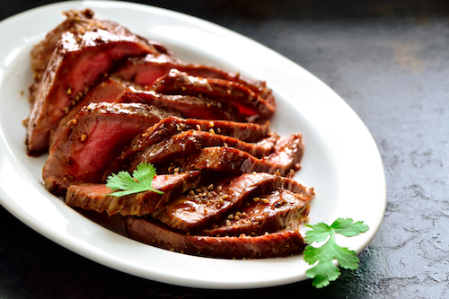 Teriyaki Glazed Beef Tenderloin, Vegetable Stir Fry