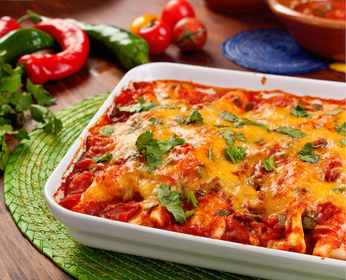 TexMex Beef Tamale Enchiladas