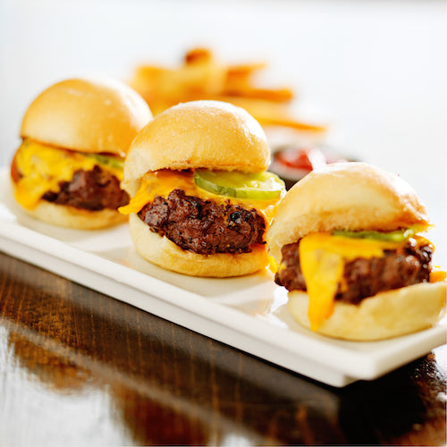 Cheddar Cheese Burger Sliders (4 Sliders)
