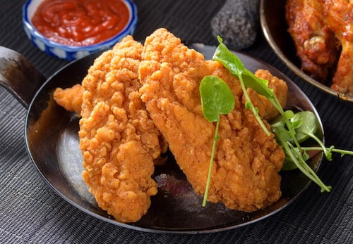 Waffle Battered Fried Chicken, Mashed Potatoes, Fresh Corn - NEW