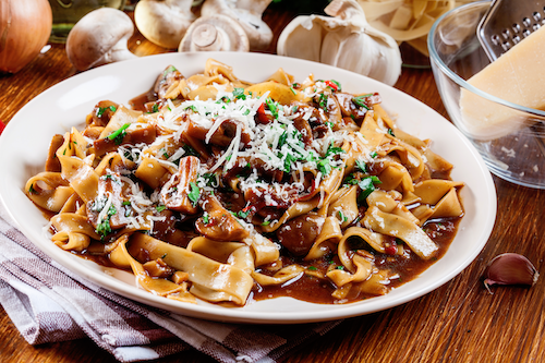 Wild Mushroom Beef Stroganoff & Pappardelle Pasta