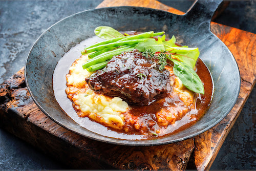 Low Carb - Red Wine Braised Short Ribs with Vegetables