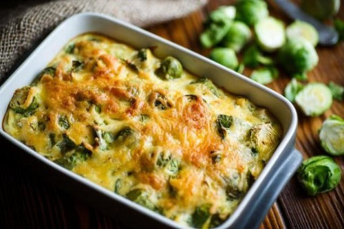 Brussels Gratin. Try our delicious and very satisfying Brussels Gratin with your family and your guests. A great side dish to accompany any of our yummy entrees.