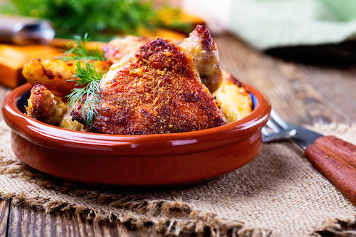 Lower Carb - Crackling Chicken, Broccoli