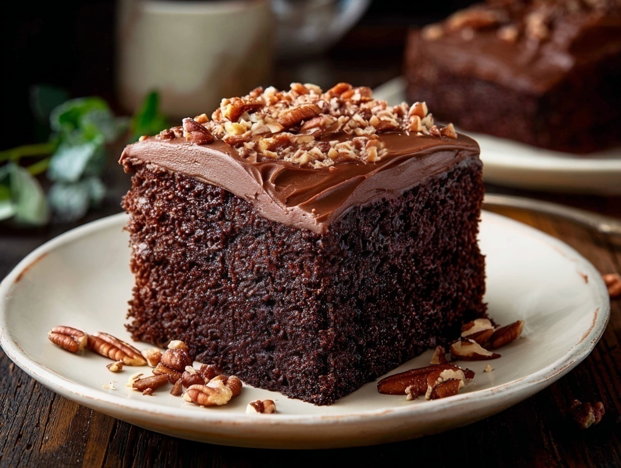 Deep Dish Texas Sheet Cake - Sweet Saturday