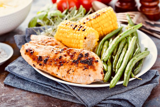 Herb de Provence Chicken, Green Beans, and Corn (Off the Cob)