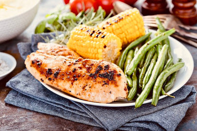 Herb de Provence Chicken, Green Beans, and Corn (Off the Cob)