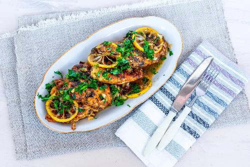 Low Carb Moroccan Chermoula Chicken with Veggies