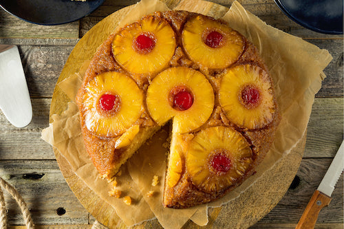 Pineapple Upside Down Cake Slice