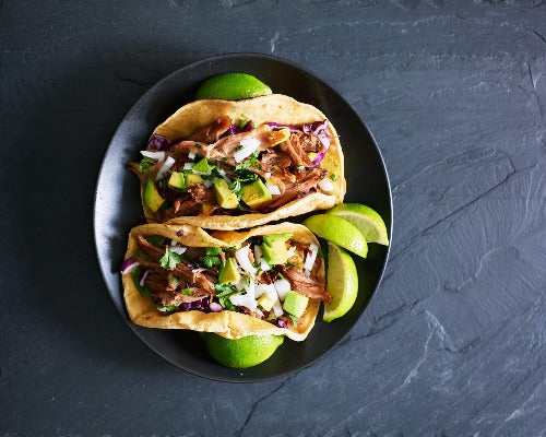 Fire Braised Pork Tacos and Rice Verde