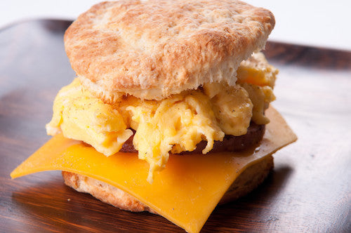 Egg Sausage Cheese Biscuit