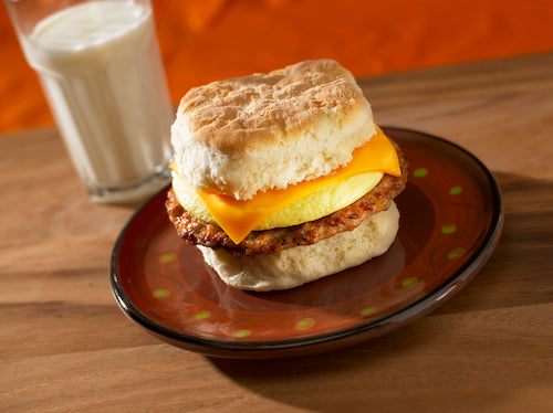 Egg Sausage Cheese Biscuit