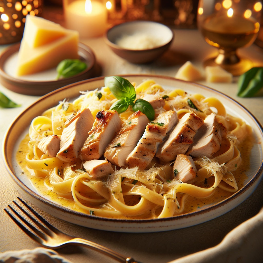 Light Garlic Pepper Chicken Pasta - NEW