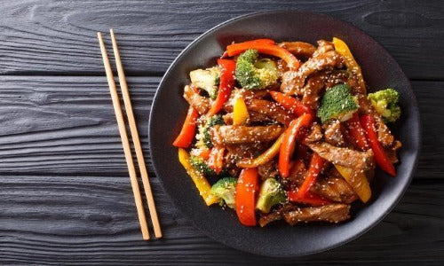 Teriyaki Beef & Fried Rice. Our tender Teriyaki Beef is a delicious blend of savory and sweet flavors. Served with fried rice and vegetables in a light teriyaki sauce, topped with sesame seeds. This dish is sure to become a family favorite. Enjoy!