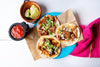 Tex Mex Shredded Beef Tacos with Queso and Salsa