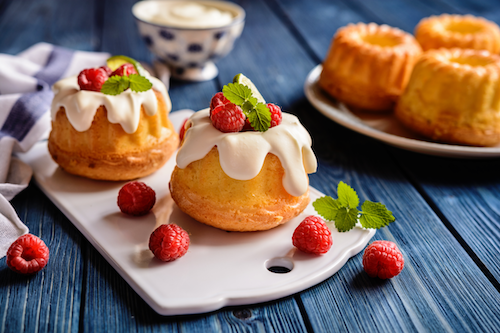 White Chocolate Raspberry Bundt Cake