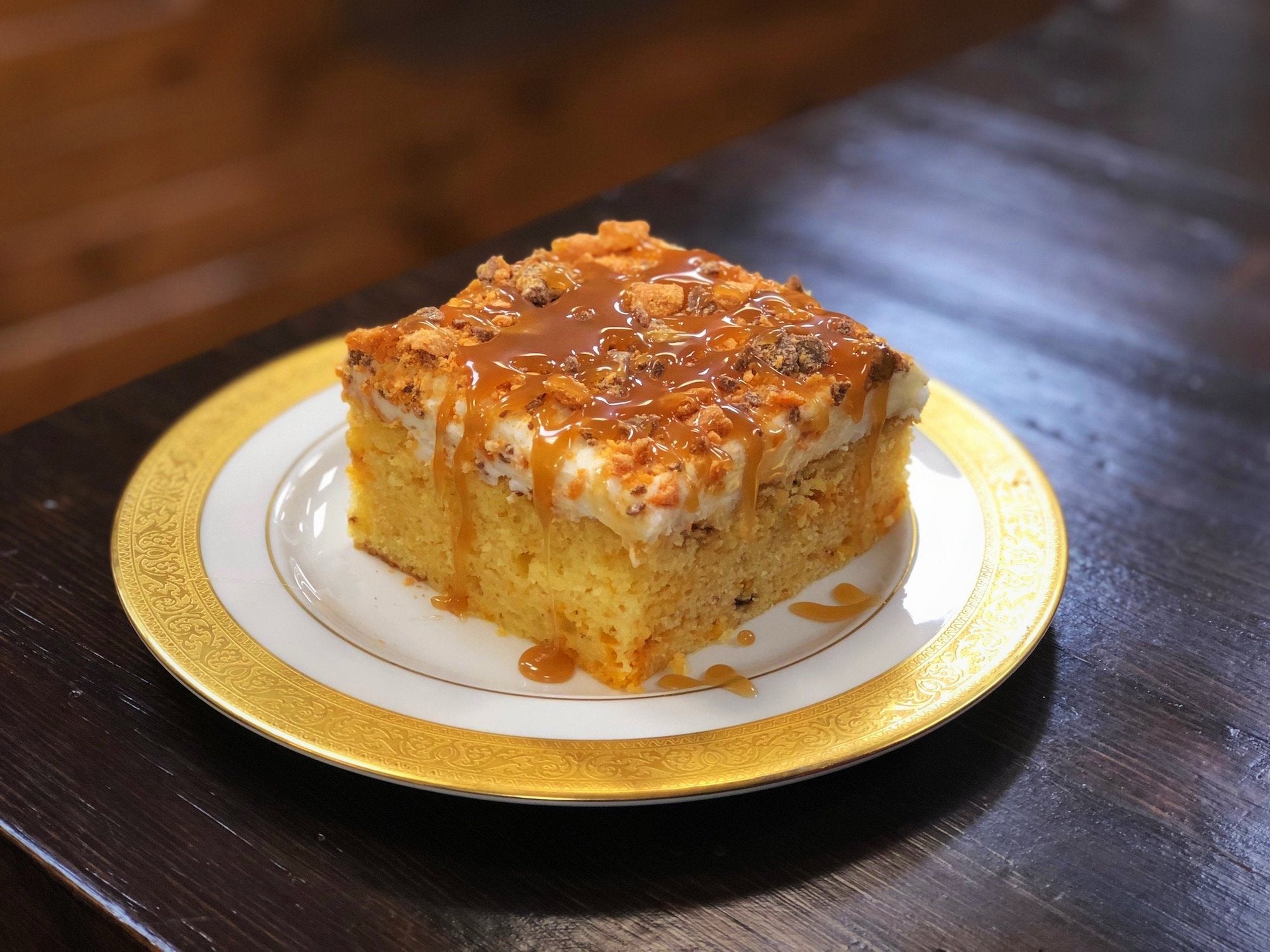 Butterfinger Cake - Sweet Saturday