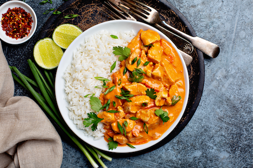 Indian Butter Chicken and Rice