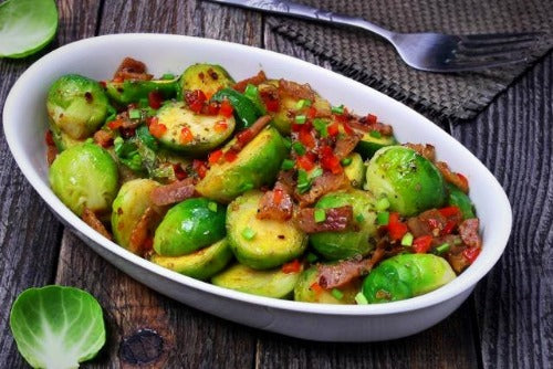 Maple Bacon Brussels Sprouts