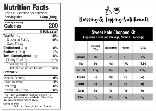 Sweet Kale Chopped Salad Kit