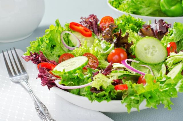 Our Mixed Green Salad comes with organic mixed greens,  croutons, cherry tomatoes, and cucumbers. This light salad is served with our Homemade Ranch on the side. Light, fresh, delicious.